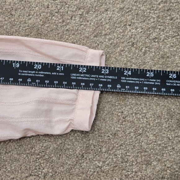Talbots Cotton Blouse Pink Lightweight With Buttons Long Sleeve Small - Picture 10 of 10